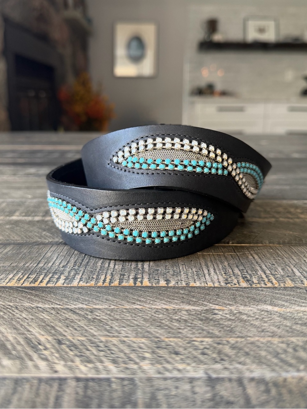 Leatherock USA Crystal Embellished Hip Belt